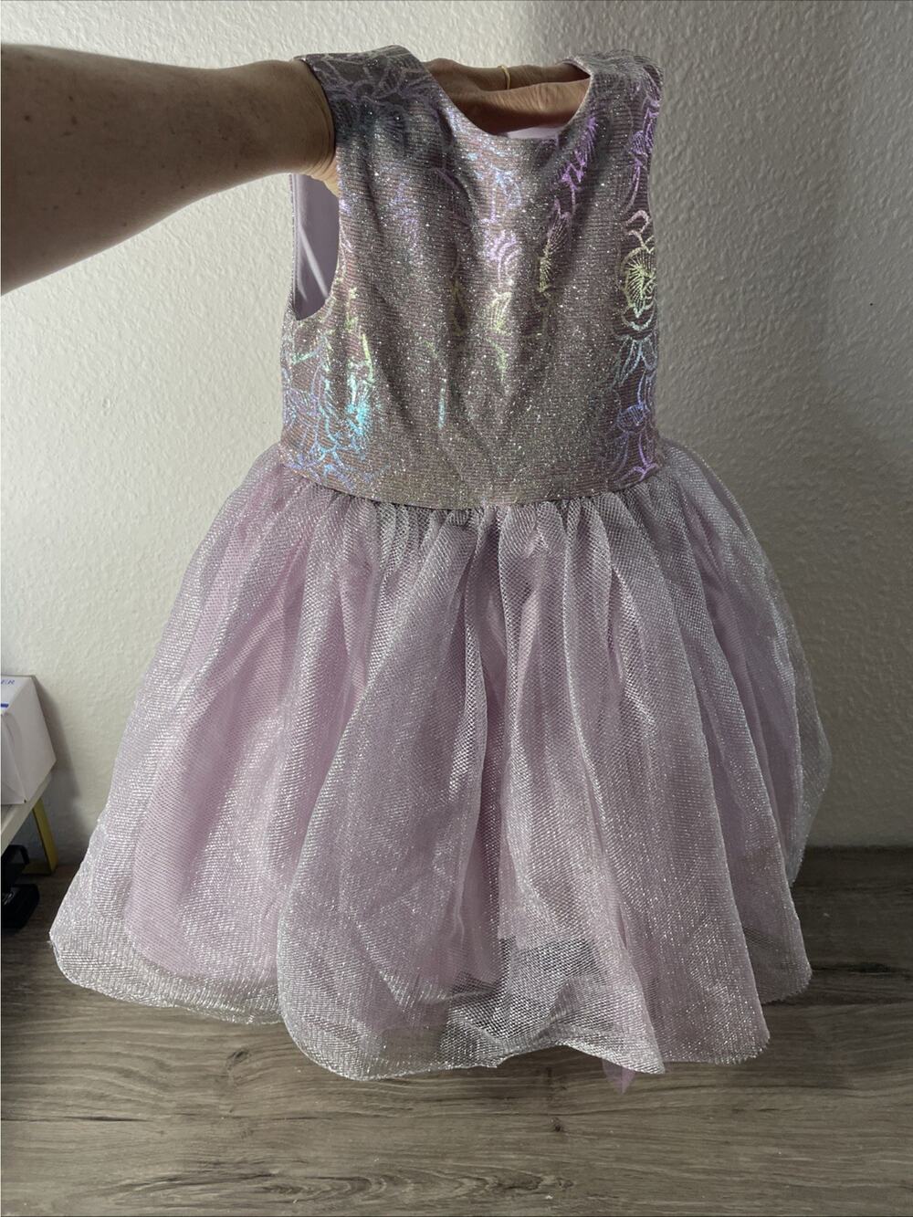 Pippa & Julie Girls 3T Pink/White Striped Sleeveless Sundress Flower Party